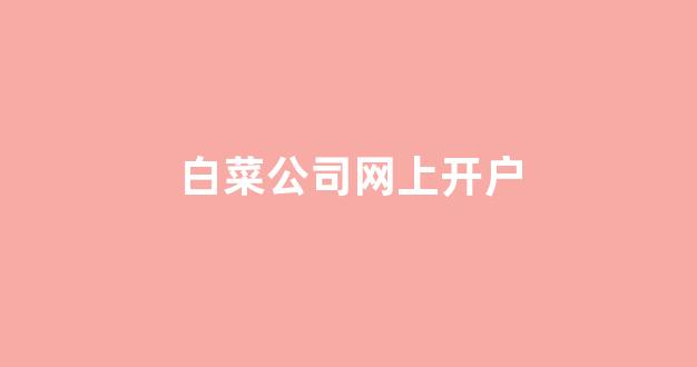 白菜网站开户